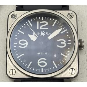 Bell & Ross BR03-92 Aviation Date Automatic Winding Men's Watch Black Case 42mm